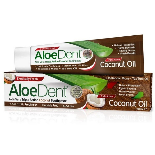 Optima AloeDent Triple Action Coconut Oil Toothpaste 100ml - Brands2U